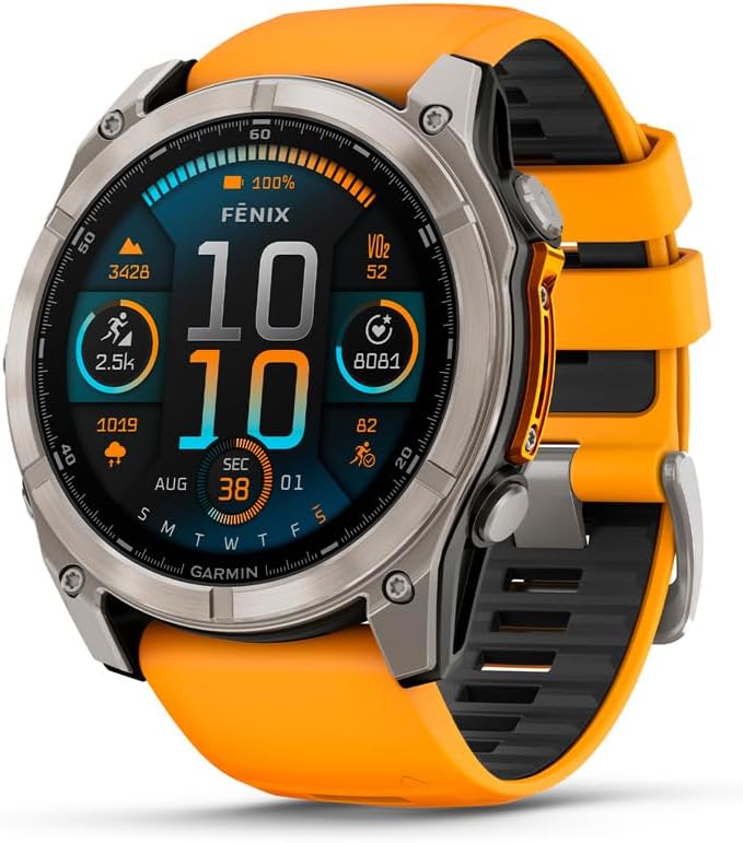 RELOJ GPS GARMIN FENIX 8 51MM AMOLED 010-02905-10 ORANGE