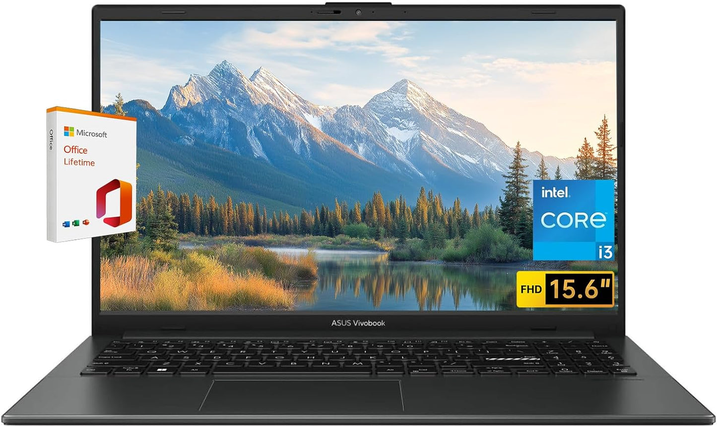 Notebook Asus VivoBook Go i3 8GB 256GB SSD 15.6”