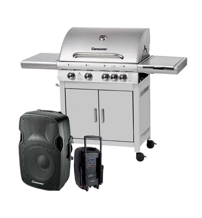 PARRILLA BBQ 4H + SPEAKER DE 15 consumer