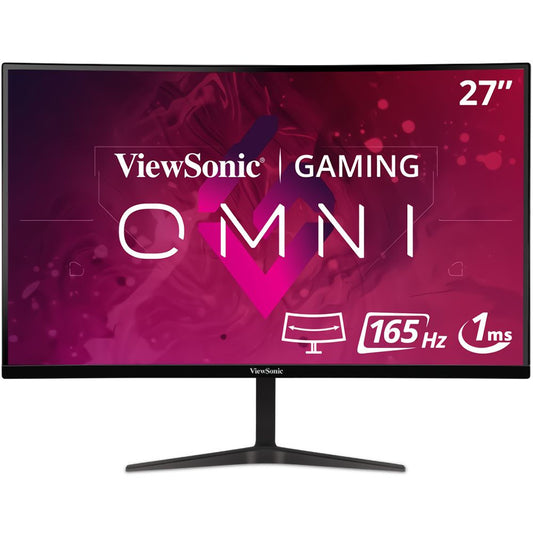 MONITOR GAMER 27" VIEWSONIC VX2718-2KPC-MHD CURVED 165HZ BLACK