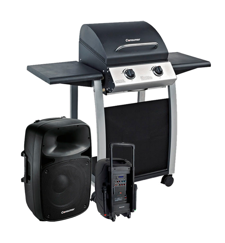 PARRILLA BBQ 2H + SPEAKER DE 12 consumer