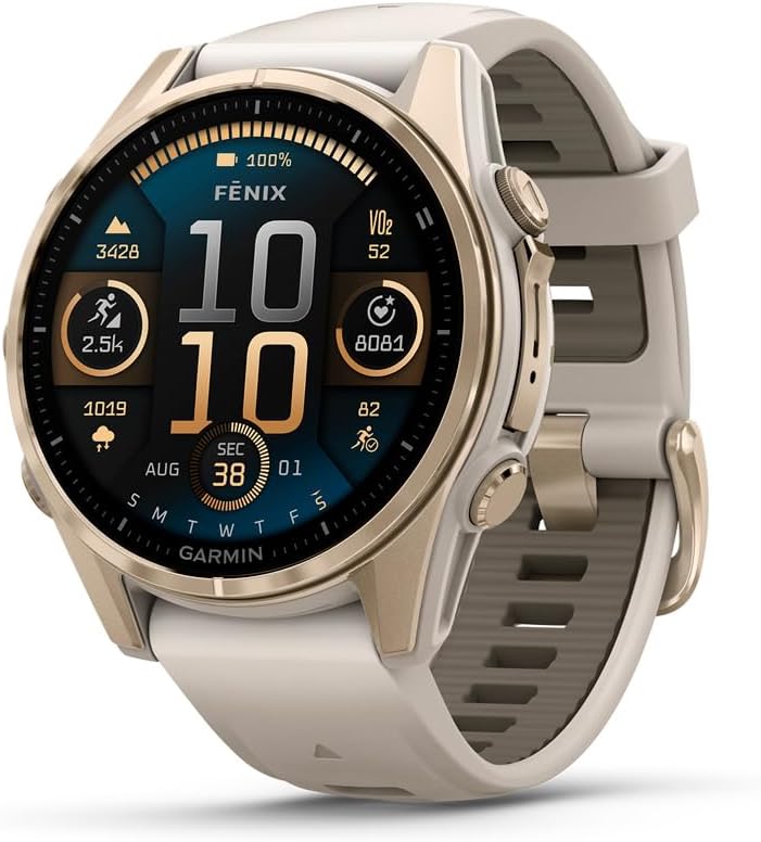 RELOJ GPS GARMIN FENIX 8 43MM AMOLED 010-02903-10 GOLD