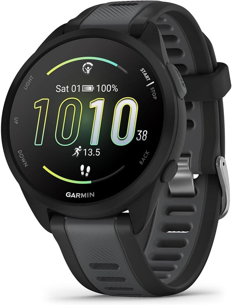 RELOJ GARMIN FORERUNNER 165 010-02863-20 GPS/BLUETOOTH - Negro/GRAY