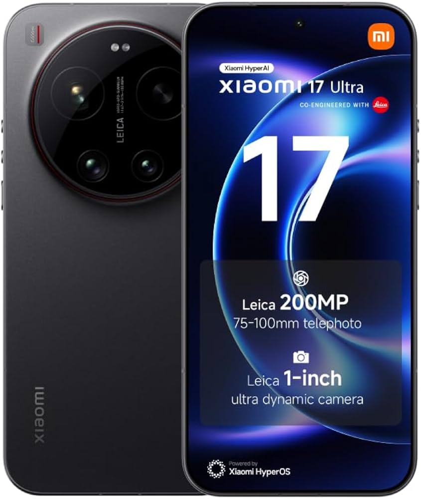 XIAOMI 17 ULTRA DS/512GB/16 6.3" 4K 50/50MXP Negro GLOBAL SLIM
