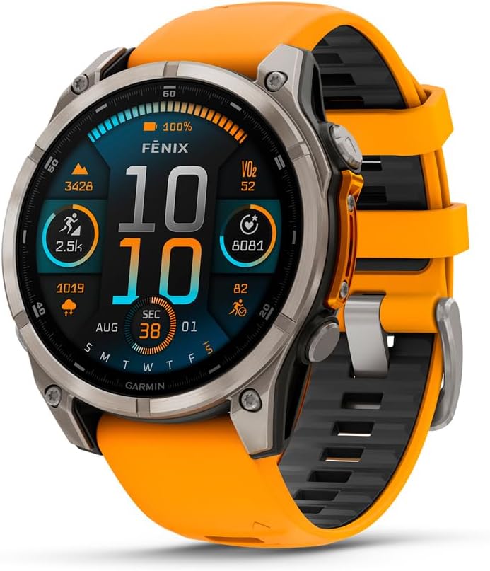 RELOJ GARMIN FENIX 8 AMOLED 010-02904-10 47MM GRAY/Naranja