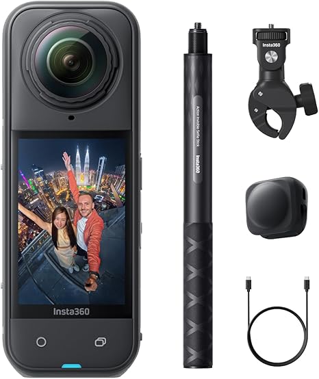 CAMARA INSTA360 X5 ACTION CAM CINSAAHA 8K MOTORCYCLE BUNDLE BK X502 86