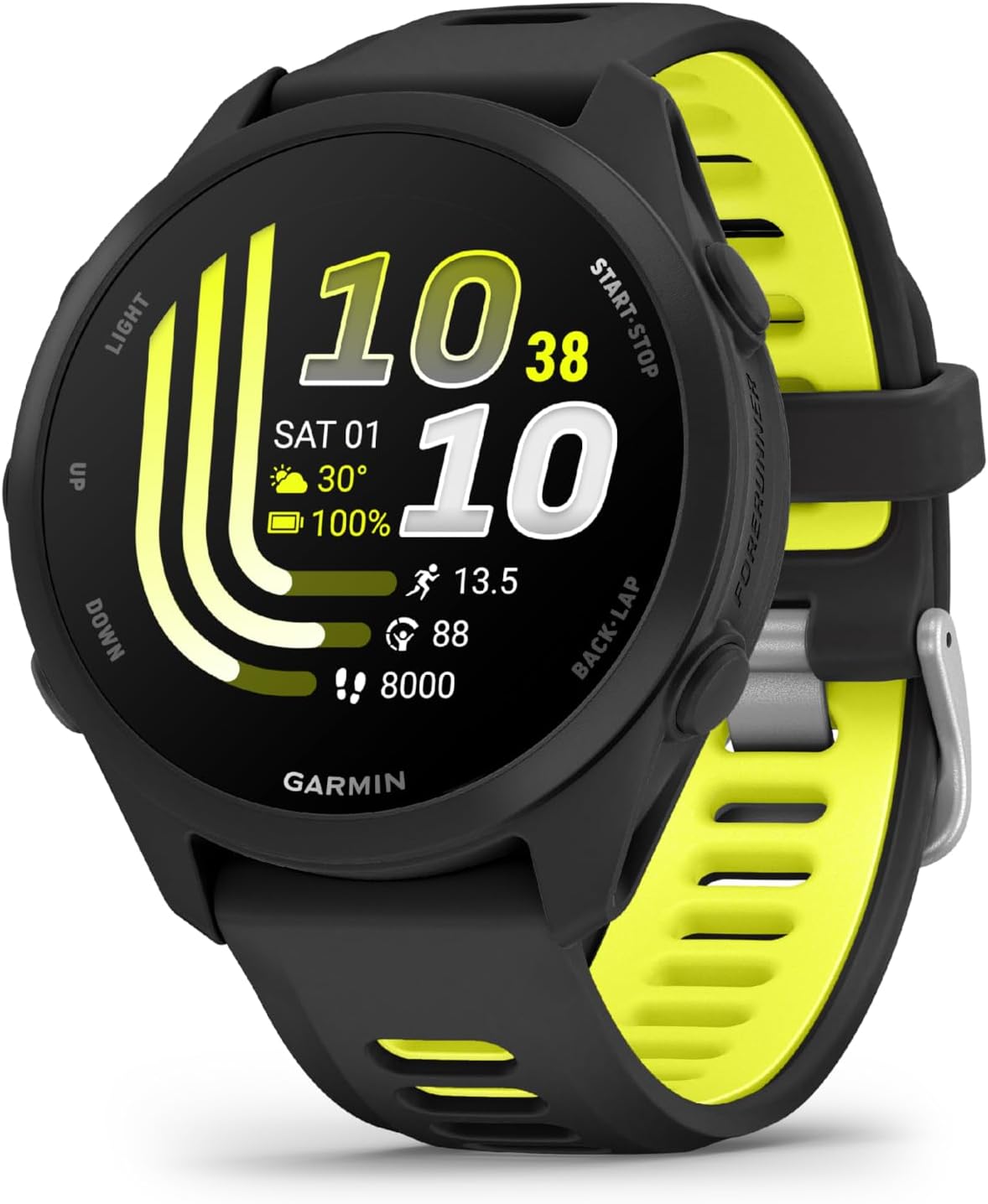 RELOJ GARMIN FORERUNNER 170 MUSIC 010-03920-10 - Negro/Amarillo BAND