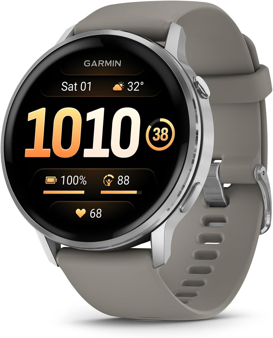 RELOJ GPS GARMIN VENU 4 45MM 010-03014-01 SILVER GRAY