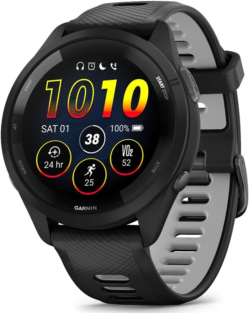 RELOJ GARMIN FORERUNNER 265 010-02810-00 Negro/POWER GRAY