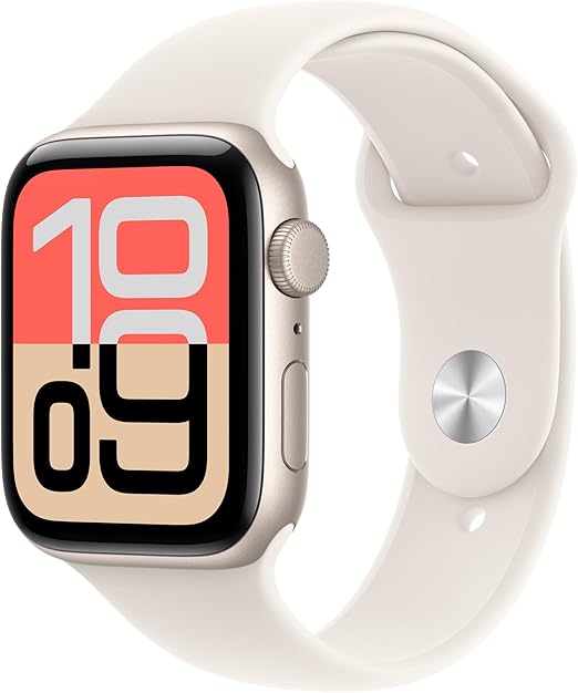 APPLE WATCH SERIE SE 3 44MM MEHJ4LW/A STARLIGHT SPORT BAND M/L