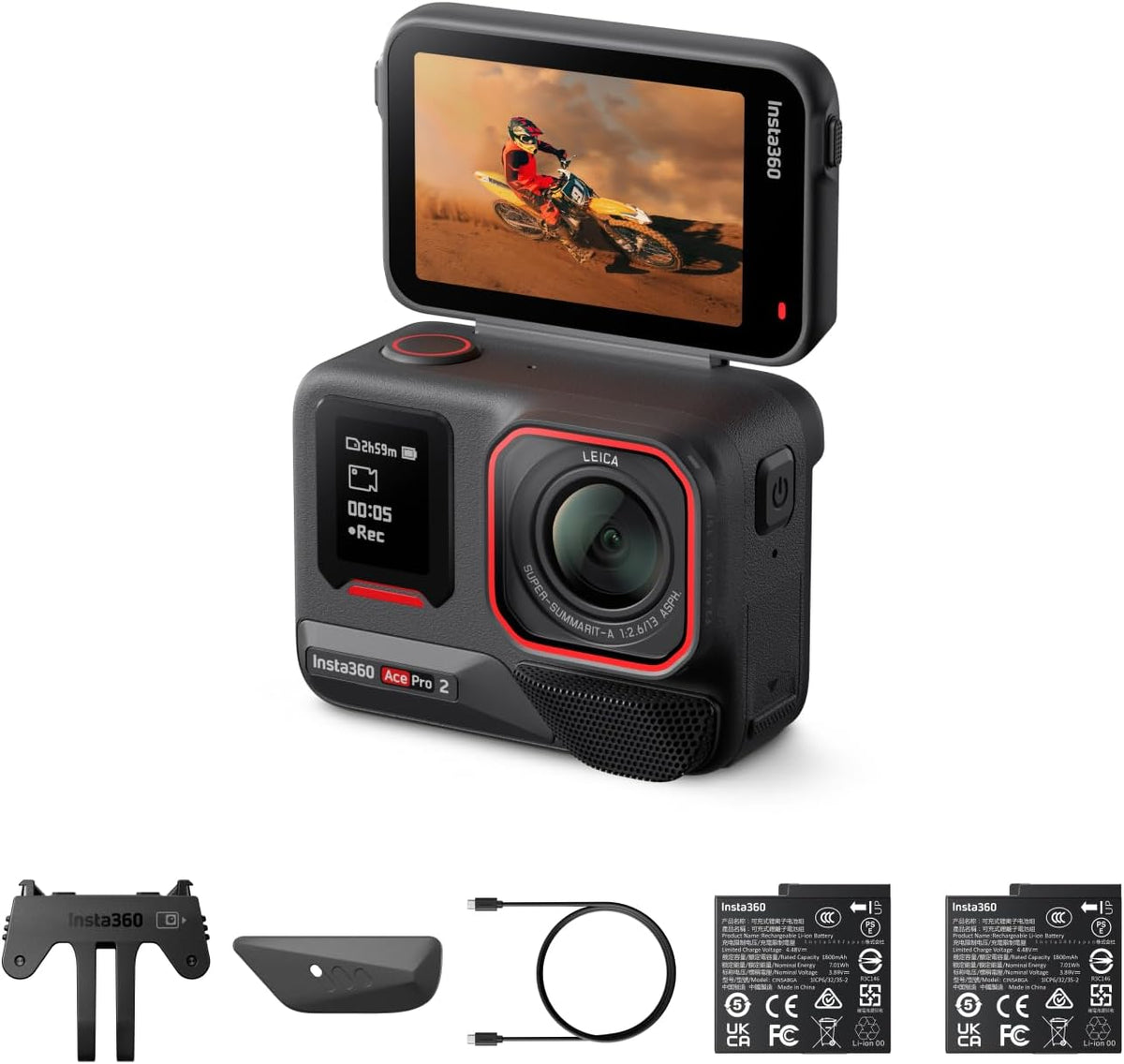 CAMARA INSTA360 ACE PRO 2 CINSBBGA 2 BATERIAS (ACEPRO208)