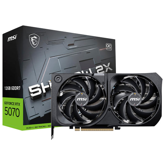 PLACA DE VIDEO MSI GEFORCE RTX5070 SHADOW 2X OC 12GB GDDR7