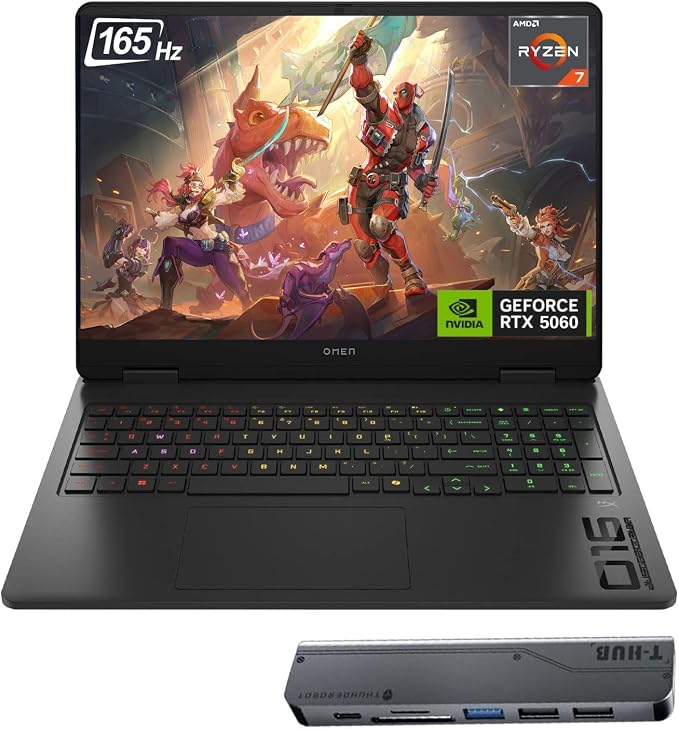Notebook HP 16-AP1003DX R7-8745HX 16G/512G SSD/16"2.5KOLED/W11/RTX5060/Negro