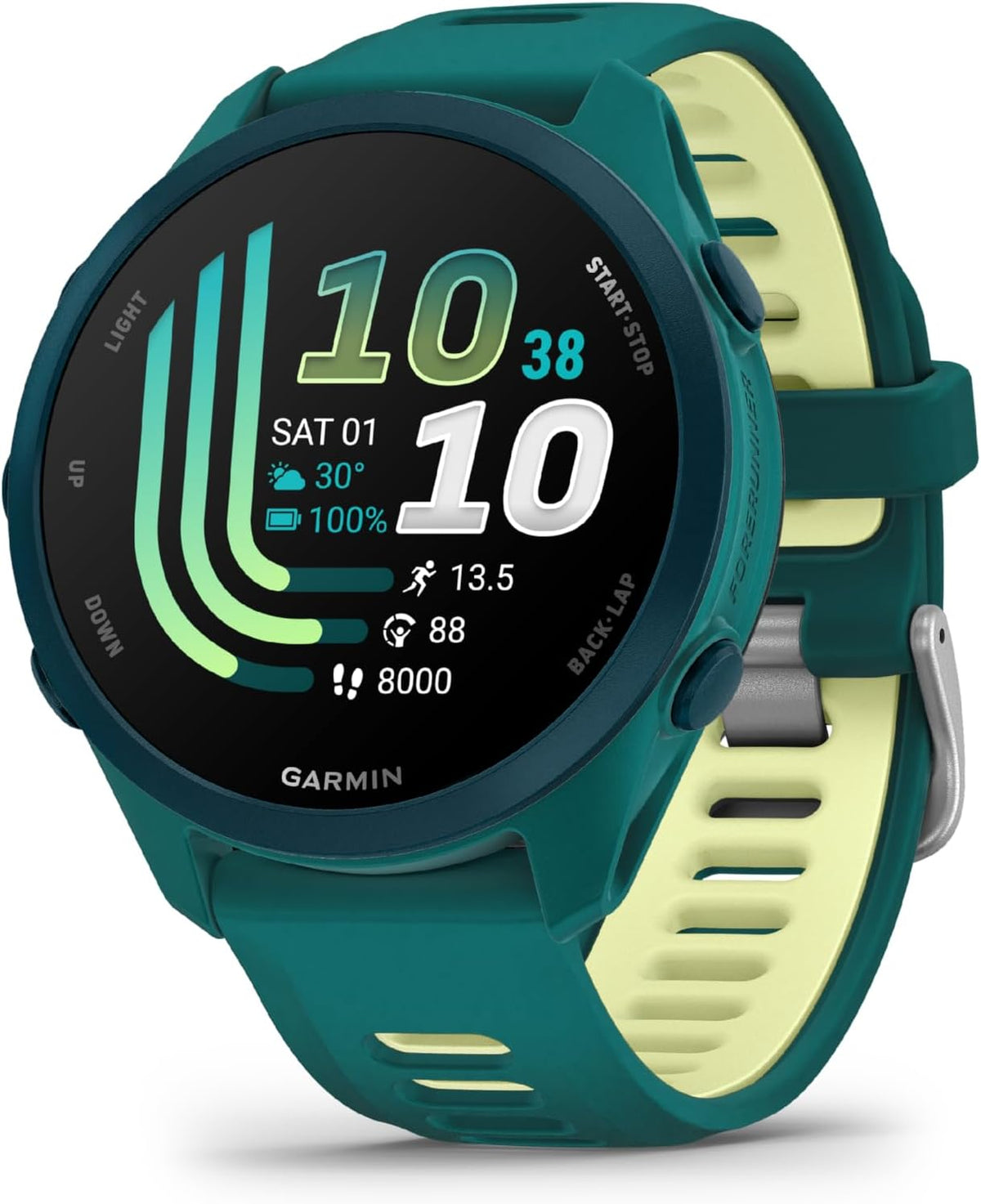 RELOJ GARMIN FORERUNNER 170 MUSIC 010-03920-12 - TEAL GREEN