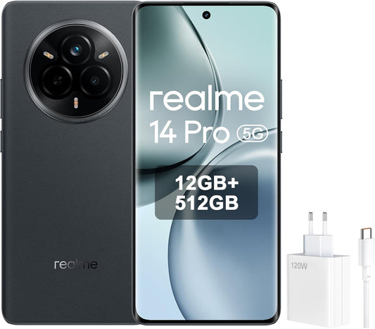 CEL REALME 14 RMX5070 5G 6.67" DS NFC 12/512GB TITANIUM ANATEL 45W