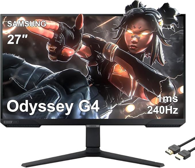 MONITOR 27" SAMSUNG ODYSSEY G4 LS27HG400ENXGO FHD IPS 240HZ/1MS Negro