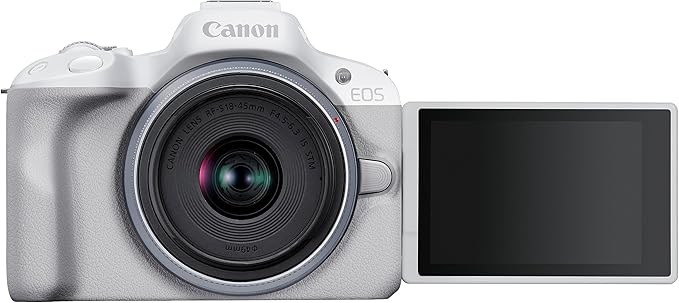 CAMARA CANON EOS R50 18-45MM F4.5-6.3 IS STM KIT BLANCO