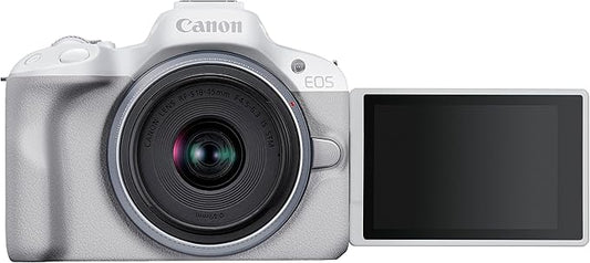 CAMARA CANON EOS R50 18-45MM F4.5-6.3 IS STM KIT BLANCO