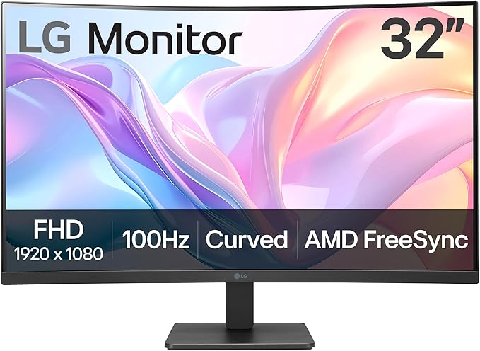 MONITOR 32" LG 32MR50C-B CUVED 100HZ/FHD/5MS/HDMI/D-SUB