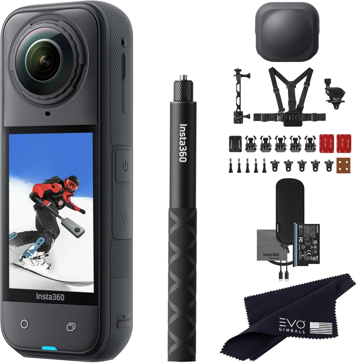 CAMARA INSTA360 X5 SNOWBOARD BUNDLE ACTION CAM 8K CINSAAHA (X581)
