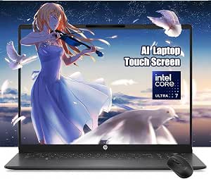 Notebook HP 16-BU0007DX ULTRA7-255U 16G/512G SSD/16"2K/W11/TOUCH/Negro