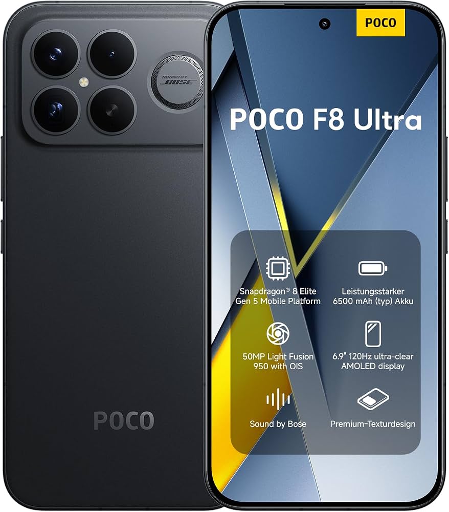XIAOMI POCO F8 ULTRA 5G DS/256GB/12 6.67" Negro GLOBAL (BR)