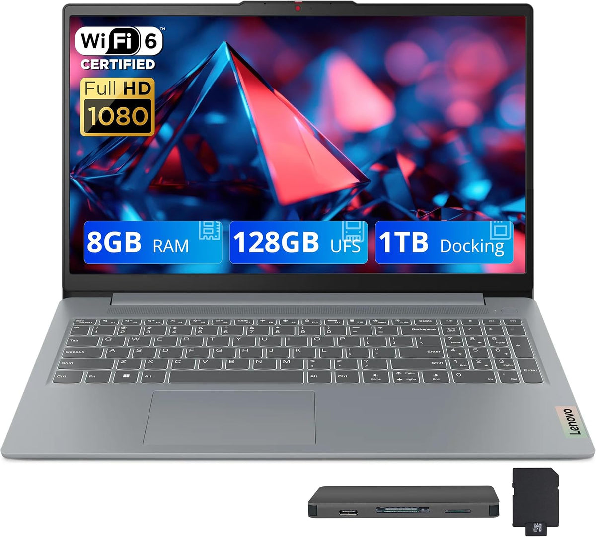 Notebook LENOVO 82XB00C2US I3-N305 8G/128G UFS/15.6"FHD/W11/GREY
