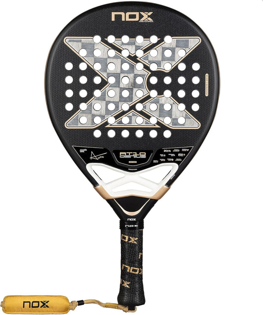 PALETA DE PADEL NOX AT10 GENIUS 18K ALUM 2026 AGUSTIN TAPIA