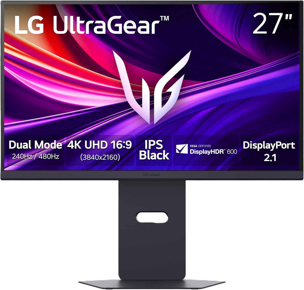 MONITOR 27" LG ULTRAGEAR 27G850A-B NANO IPS 4K UHD 244/480HZ/1MS Negro