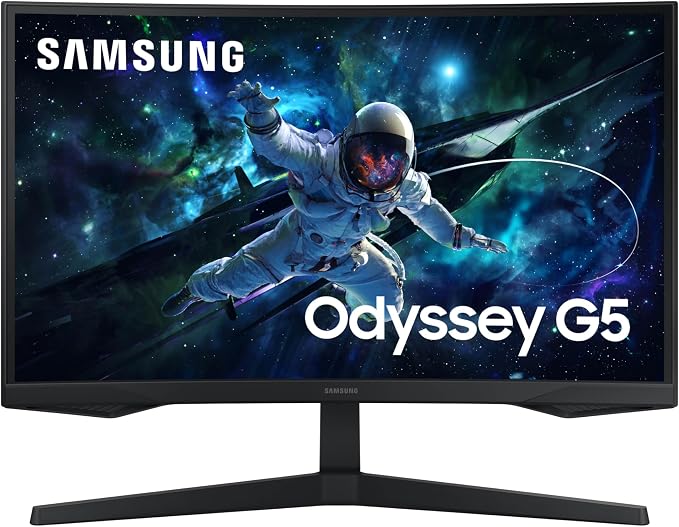 MONITOR 27" SAMSUNG ODYSSEY G5 LS27CG552EN CURVED QHD 1MS/165HZ Negro