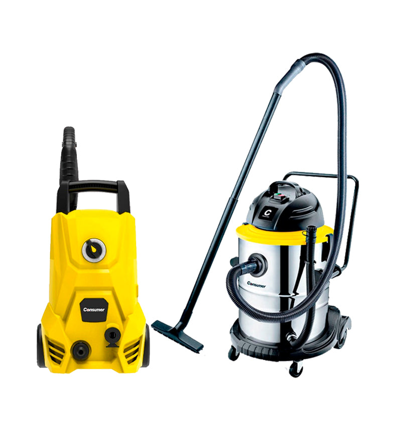 HIDROLAVADORA CICLON + ASPIRADORA DE 50LTS consumer