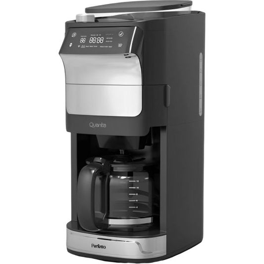 Cafetera Automática Quanta QTCAM150 2 en 1 Perfetto con Moledor 220v - Plata/Negro