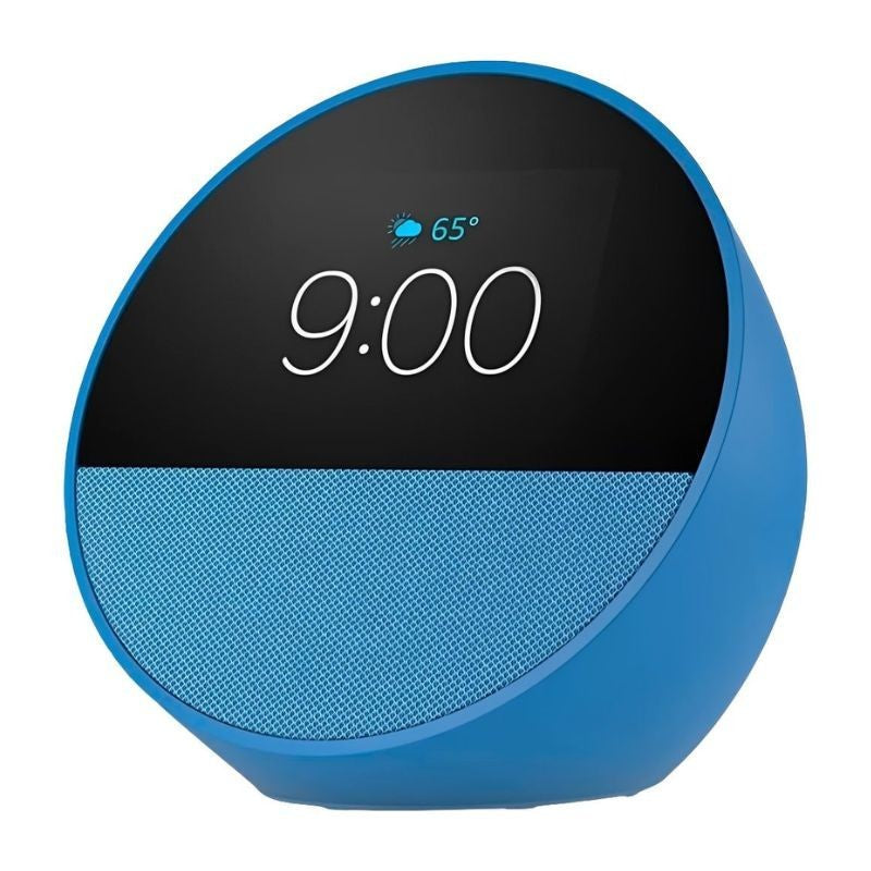 AMAZON ECHO SPOT SMART ALARM CLOCK WITH ALEXA BLUE 2023 S/L