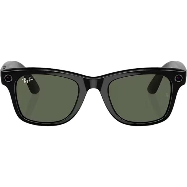 LENTES SMART RAY-BAN WAYFARER RW4008 SHINY Negro L G15 GREEN 988407