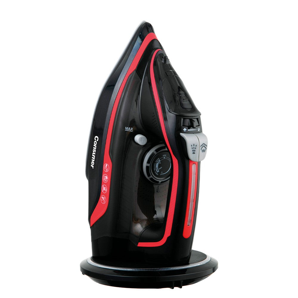 PLANCHA A VAPOR INALAMBRICA ROJO consumer