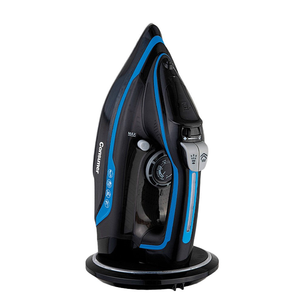 PLANCHA A VAPOR INALAMBRICA AZUL consumer